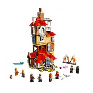 لگو هری پاتر حمله به بارو 1047 قطعه Magic Castle Attack on the Burrow Weasley House-اسباب بازی